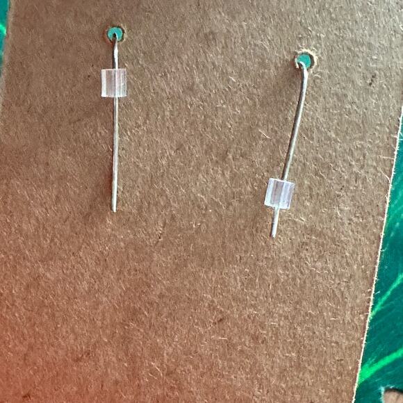 BOGO FREE BLUE SPIRAL BEAD ARTISAN DANGLE EARRINGS - Picture 3 of 3